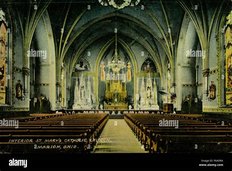 Interior of St Mary's Catholic Church Stock Photo - Alamy