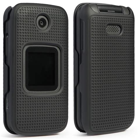 Alcatel Smartflip Case, Go Flip 3 Case, Nakedcellphone Protective Snap-On Cover [Grid Texture ...