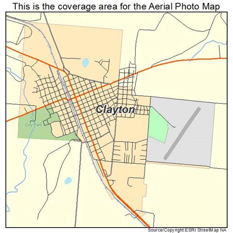 Aerial Photography Map of Clayton, NM New Mexico