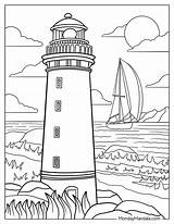 20 Lighthouse Coloring Pages Free PDF Printables  sketch template