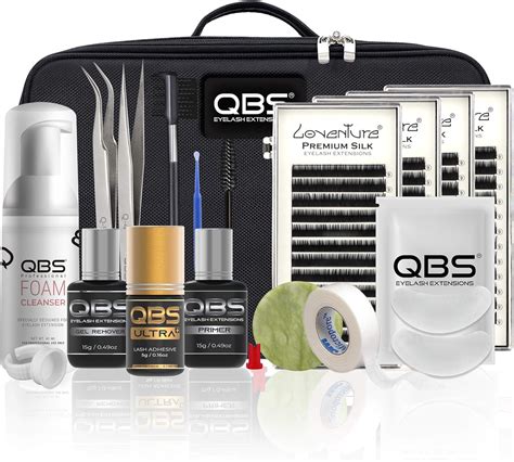 QBS® Eyelash Extension Starter Kit/Set Professional - Loventure® Silk Lash: Amazon.co.uk: Beauty