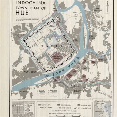 Vietnam War Hue City Map