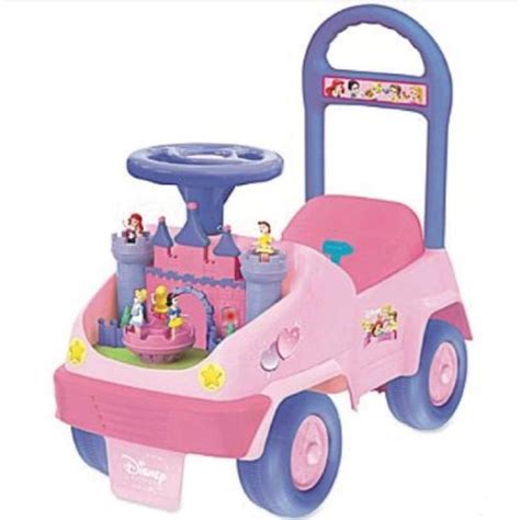 Kiddieland Disney Baby Princess Activity 4-in-1 Ride-On - Walmart.com ...