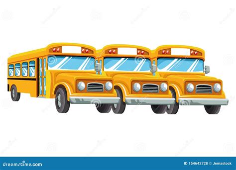 Cartoon Buses Vector Illustration | CartoonDealer.com #67113696