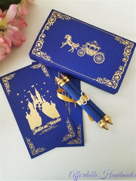 Disney Inspired Wedding Invitations - Lizzie Makes Magic | Disney ...