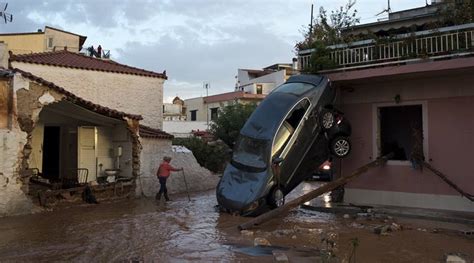 Greece floods: Atleast 15 dead, hundreds homeless after heavy rain lashes coast | World News ...