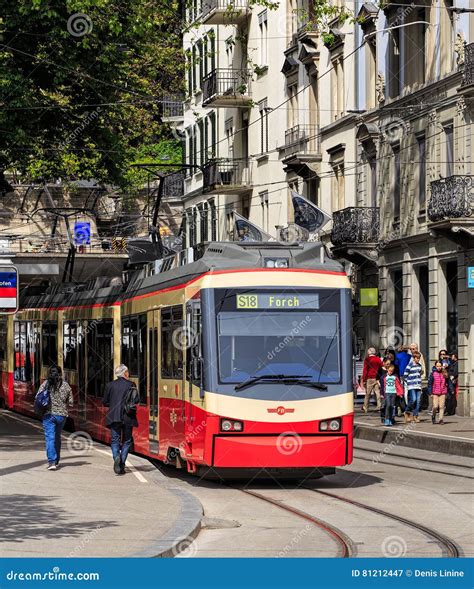 Forch Railway Train in Zurich Editorial Photography - Image of city ...