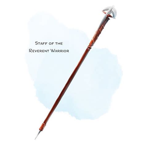 ⚔️ 𝗡𝗲𝘄 𝗶𝘁𝗲𝗺! Staff of the Reverent Warrior Staff, rare (requires ...