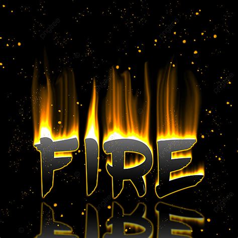 Fire Text Logo