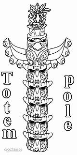 Printable Totem Pole Coloring Pages For Kids sketch template