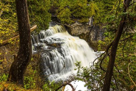 Scenic Jones Falls Of Owen Sound Stock Photo - Image of sound, water: 65320276