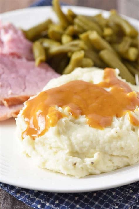 Easy Ham Gravy Recipe {How to Make with Drippings} - Adventures of Mel