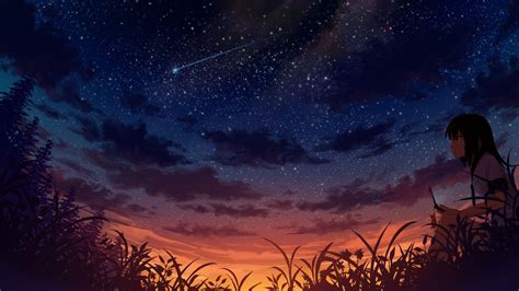 Anime Starry Sky Wallpapers - Wallpaper Cave