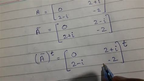 Hermitian and Skew Hermitian Matrix with Properties and Examples/ Matrix Algebra - YouTube