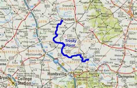 Trinity River Texas Map - Shina Dorolisa