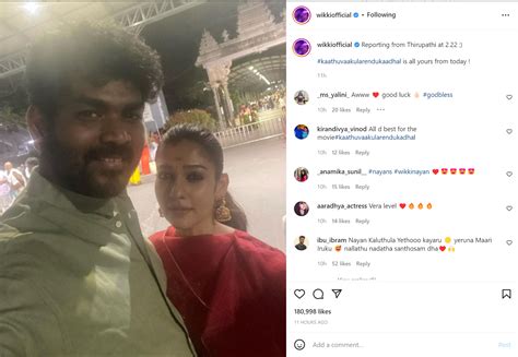 Vignesh Shivan and Nayanthara visit Tirupati as 'Kaathuvaakula Rendu ...