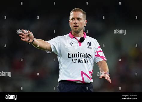 Referee Angus Gardner during the Rugby World Cup 2023, Pool B match at ...