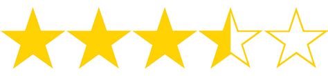 Rating Star Png Photo 1 5 Star Rating - Clip Art Library