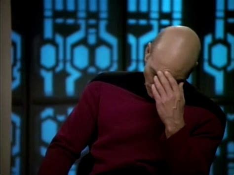 Patrick Stewart Meme Facepalm