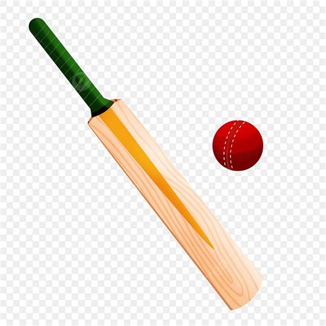 Cricket Batting Clipart Transparent PNG Hd, Cricket Bat Clipart Ball Sports Wood, Cricket Bat ...