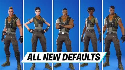 All *NEW* Default skins in Fortnite Chapter 4 Season 1 - YouTube