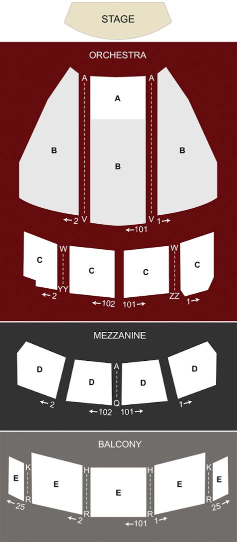 Seating Chart | Harry and Jeanette Weinberg Theatre | Scranton ...