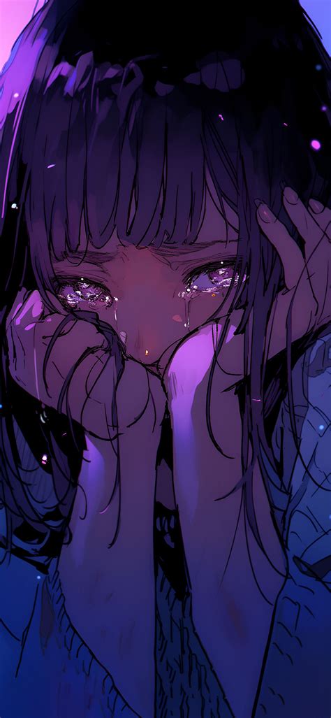 Anime Girl Depressed Crying