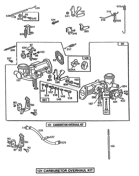 Briggs and stratton carb adjustment diagram