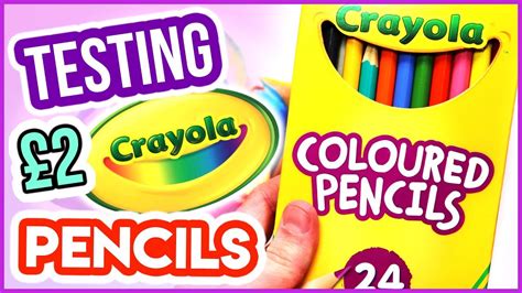 TESTING CHEAP CRAYOLA COLOURED PENCILS ! WORST Coloured Pencils EVER? - YouTube