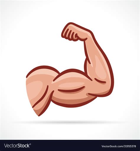 Muscle arm clipart design Royalty Free Vector Image