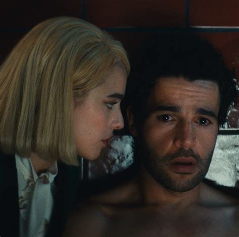 Margaret Qualley and Christopher Abbott on 'Sanctuary'