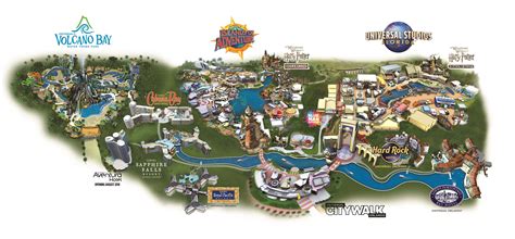 Universal Orlando Theme Park Map - Tampa Florida Map