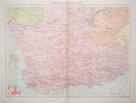 Union of South Africa - West - The Antique Map Shop