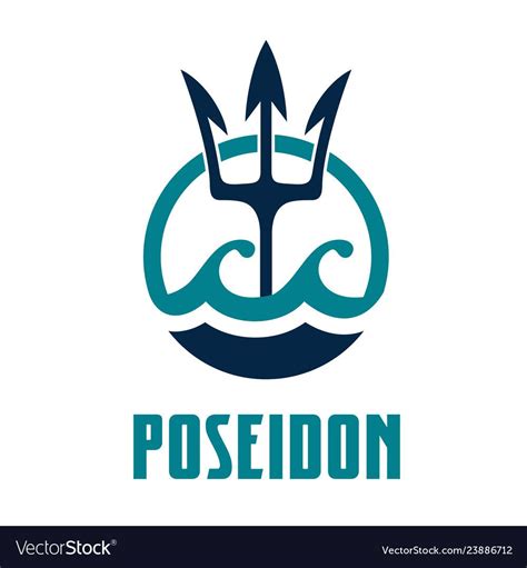 Vector image of Poseidon's Trident. Poseidon template logo design. Download a Free Preview or ...