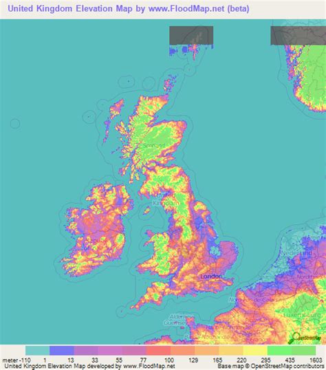 Find My Elevation Above Sea Level Uk