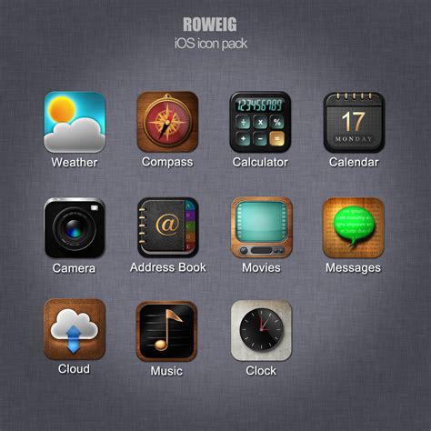 iOS icon pack by roweig on DeviantArt