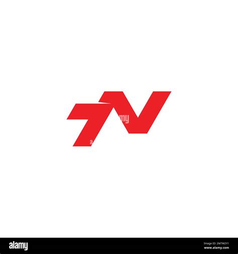 letter n7 simple red arrow logo vector Stock Vector Image & Art - Alamy