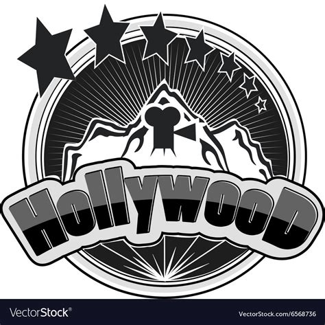 Hollywood logos Royalty Free Vector Image - VectorStock