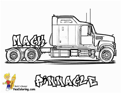 25+ Pretty Photo of Semi Truck Coloring Pages - davemelillo.com | Truck ...