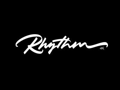 Rhythm | Typographic logo design, Text logo design, Typographic logo