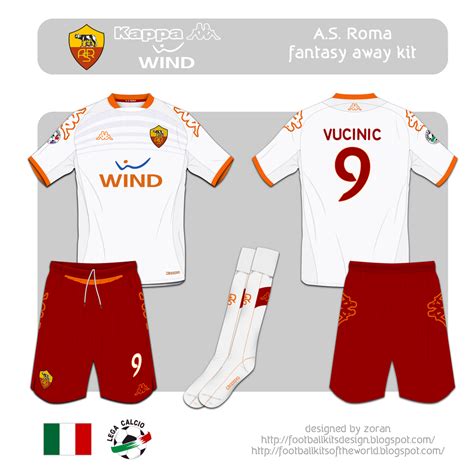 football kits design: A.S. Roma fantasy kits