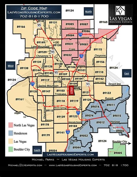 North Las Vegas Zip Code Map – Map Vector