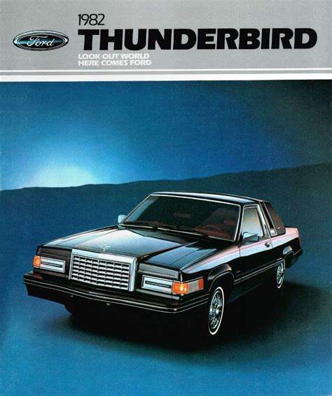 1982 ford thunderbird brochure