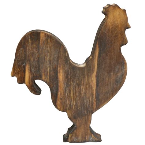 Rustic Wood Rooster Shape, 1 Each - Walmart.com - Walmart.com