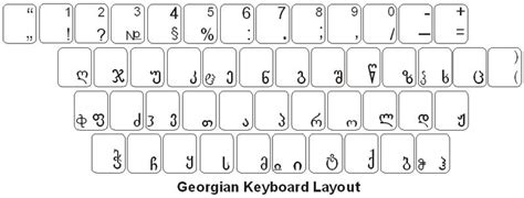 Georgian Keyboard Labels - DSI-Keyboards.com