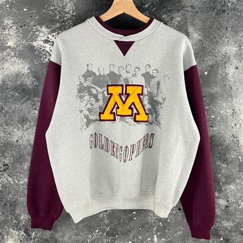 Vintage Golden Gophers Michigan sweatshirt All... - Depop