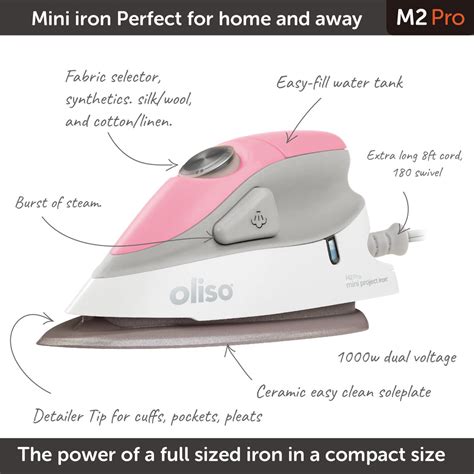 NEW oliso MINI PROJECT IRON in PINK