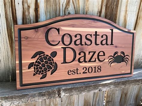 Custom Wood Signs for Outdoors Beach House Decor Lake House Personalized Wooden Signs Cabin ...