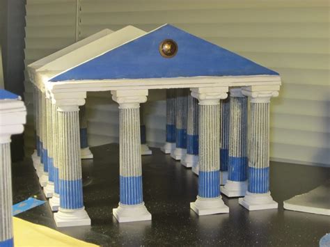 Tides of War: Paint Bench: Building a set of 28mm Greek Temples All Three Temples Finished!!!