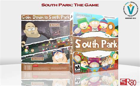 Viewing full size South Park: The Game box cover